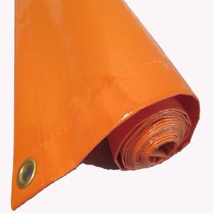 Bâche en PVC ignifuge de qualité supérieure, <span class=keywords><strong>sur</strong></span> <span class=keywords><strong>mesure</strong></span>, 20 pieds x 20 pieds, orange, 300 GSM, ignifuge - Product Image 1