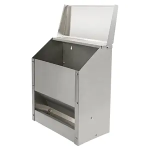No Feed Waste Automatic Poultry Farm Chicken Feeder Stainless Steel Chicken Duck Food Feeding Trough