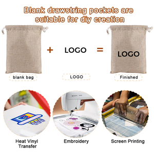 Bolsa de Algodón y Lino Personalizada con Cordón para Regalos, Almacenamiento de Pelucas, Joyería de Lujo, Cosméticos, Bolsa Protectora Promocional - Product Image 5