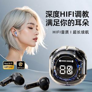 Nouveau casque sportif en acier inoxydable léger avec affichage numérique, design transparent de deuxième génération de haute valeur - Product Image 4