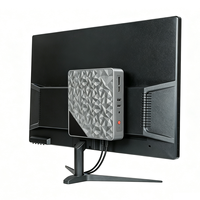 Mini PC portable personnalisé, processeur quadricœur, 12V, mini PC de poche, ordinateur de bureau avec moniteur pour les entreprises
