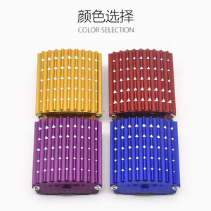 Couvercle de pédale de frein en alliage d'aluminium, plaque antidérapante rouge pour mise à niveau de moto, ajustement universel - Product Image 3