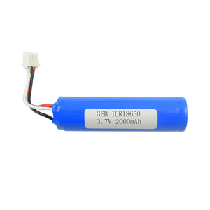 Ion 18650 battery <span class=keywords><strong>3</strong></span>,7 v 2000mah lithium ion rechargeable battery with PCM and molex-5264-3pin connector manufactured in china - Product Image 3