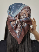 Dames Hoofddoek met Aangepast Logo, Digitale Print, Zakdoek, Buitensjaal, Reisaccessoire, Promotioneel Cadeau, OEM ODM