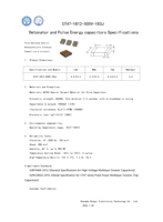 Condensateur à impulsions 18000pF 500V N2200 adapté à divers circuits à impulsions haute énergie.