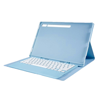 Keyboard dengan Casing Pelindung untuk Samsung Galaxy Tab S7 PLUS 12.4 inci T970, Tab S7 FE 12.4 inci T730, Tab S8 PLUS 12.4 inci X800