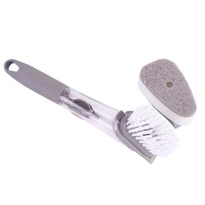 Multi-functional Household Kitchen Cleaning Brush Hydraulic Long <b>Handle</b> Washing Pot <b>Sponge</b> Cleaning Brushes - Product Image 5