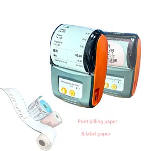 mini 58mm portable small receipt thermal mobile label barcode dot matrix sticker bill pos imprimante impresora invoice printer