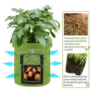Sacs de culture pour plantes de jardin et de maison, très demandés, pots à fraises, conteneurs de culture de légumes, seaux de plantation <span class=keywords><strong>en</strong></span> feutre non tissé - Product Image 4