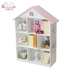 wooden dollhouse kid's bookcase bedroom bookshelf kids furniture