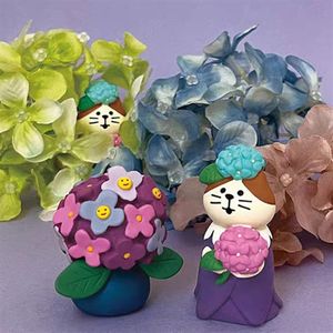 รูปปั้นสไตล์ญี่ปุ่น ชิงห์ รุ่นพลัมเรน ซากกะ ของตกแต่งบอนไซ งานฝีมือเรซิ่น ขนาดเล็ก - Product Image 4