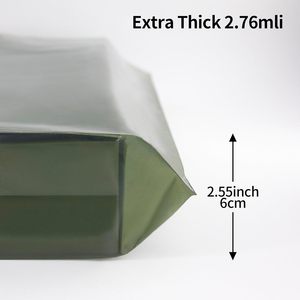 Bolsas de agradecimiento de 15 pulgadas en plástico verde, bolsas de compras con asas para pequeños negocios, boutique, bolsas desechables de BOPP/Opp. - Product Image 5