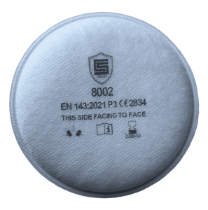 Masque respiratoire en silicone de haute qualité à double valve réutilisable CE avec filtre P3 en coton pour la protection contre la poussière et les gaz, filtre remplaçable - Product Image 2