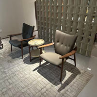 Fauteuil de luxe en cuir design simple inclinable caractéristique élégant fauteuil à pieds en métal Chaise moderne pour meubles de salon