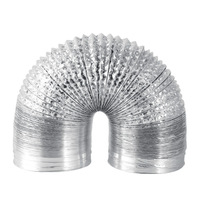 Tuyau d'évacuation télescopique flexible en aluminium pour ventilateur de salle de bain, sèche-linge et système CVC