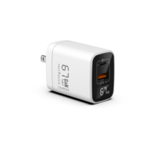 Chargeur USB-C 67W avec affichage LED, bloc de charge GaN avancé, chargeur mural rapide compact pour MacBook Pro/Air, Dell XPS, iPhone