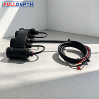 Caméra binoculaire sous-marine FULLDEPTH 100m avec vision stéréo 3040*1520, double éclairage LED, sans pilote UVC pour ROV AUV