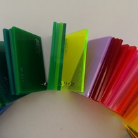 Feuille acrylique transparente givrée en plastique coulé OLEG de 2 à 20 mm d'épaisseur, colorée, pour découpe laser, signalétique et publicité