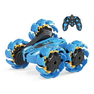 2.4G remote controlled big wheel stunt vehicle rc car toy best plastic toy car for kids