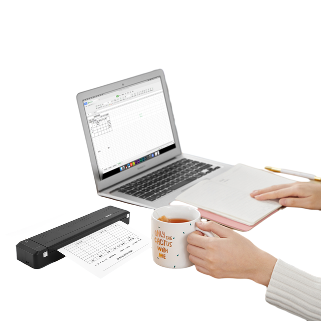 For Hprt 8Inch Portable A4 Thermal Transfer Printer No Ink Imprimante Thermique MT800 Black and White Stocked