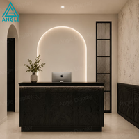 Aménagement intérieur de salon de coiffure écologique de luxe Wabi-Sabi |   Solution clé en main pour la conception de salons de beauté et de spas modernes