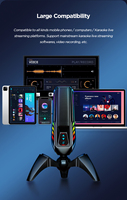 Support rotatif à 360 degrés, microphone à condensateur USB pour conférence, PC, Mac, PS4, PS5, ordinateur, streaming, podcast, studio