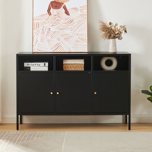 Hot Popular Black <b>TV</b> Stands for Sale Living Room <b>TV</b> Furniture Style Steel Modern Customized Metal <b>TV</b> Storage Cabinet - Product Image 1