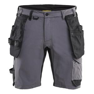 BLAKLADER - 170216459699C54 Pantalones cortos Craftsman 4-Way stretch Gris medio/Negro-EAN 7330509922910 PANTALONES DE TRABAJO PANTALONES CORTOS DE TRABAJO - Product Image 1