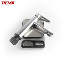 Robinet de lavabo thermostatique moderne monotrou en acier inoxydable chromé avec capteur sans contact et poignée unique