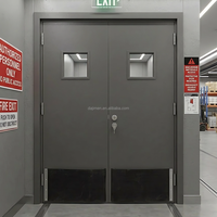Porte coupe-feu en acier galvanisé avec barre anti-panique, sortie de secours, résistance au feu 60, 90, 180 minutes, pour bâtiments publics et commerciaux