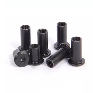 Fabrication sur mesure M2-M20, connecteur de meuble à tête chanfreinée, plaqué nickel oxyde noir, écrou cylindrique à manchon de fixation, pour le secteur de la santé - Product Image 2