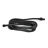 Câble d'extension M12 4 broches étanche IP67 avec gaine tressée, mâle-femelle, pour éclairage mural LED extérieur OEM