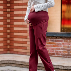Pantalones de Maternidad para Enfermeras con Soporte Abdominal Ajustable, Ropa de Embarazo para <span class=keywords><strong>Mujer</strong></span>, Pantalones de Trabajo en Talla Grande - Product Image 4