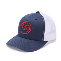 Gorra Trucker de Algodón con Logotipo Personalizado, 6 Paneles, Bordado, Cierre de Plástico, Transpirable, Gorra de Malla con Cierre a Presión, Deportiva para Exteriores