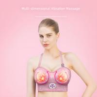 Appareil de massage vibrant à basse pression auto-guiderable pour la zone thoracique et le bien-être des tissus mammaires favorisant la circulation sanguine