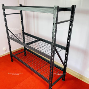 Nhà Máy Giá Xếp Chồng Kệ Kệ Kệ Kho Nhà Để Xe Nhà Bếp Thiết Bị Lưu Trữ Với Thép Tấm Kim Loại Ván MDF - Product Image 1