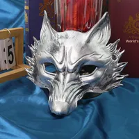 Masque de renard en PU, très vendu à l'international, accessoire de costume pour jeu de rôle, masque de mascarade, accessoire de cosplay décoratif, vente en gros