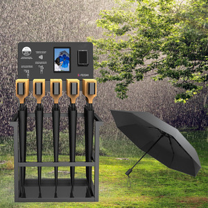Dispositif partagé de parapluie en libre-service 24H avec distributeur automatique de parapluie de <span class=keywords><strong>location</strong></span> intelligent verrouillé prenant en charge le paiement par <span class=keywords><strong>carte</strong></span> de crédit - Product Image 4