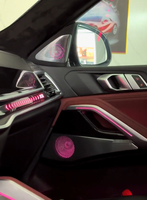 Kit d'éclairage d'ambiance intérieur LED RVB 64 couleurs pour BMW X6 G06, accessoires de décoration pour cache-haut-parleurs