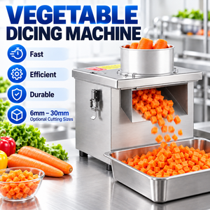 Máquina Comercial para Cortar Vegetales en Cubos, Cortadora Eléctrica de Alimentos de Acero Inoxidable con Rejillas de Corte Opcionales de 6-30 mm para Restaurantes - Product Image 5