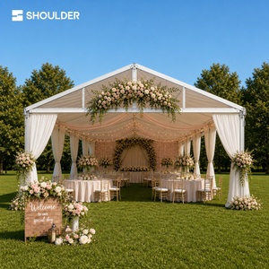 Carpa Elegante <span class=keywords><strong>de</strong></span> Aluminio para Bodas, Carpa Grande para Eventos al Aire Libre, Carpa <span class=keywords><strong>de</strong></span> Lujo para Fiestas en Jardín, Impermeable, con Estructura <span class=keywords><strong>de</strong></span> PVC Resistente, para 200 <span class=keywords><strong>Personas</strong></span> - Product Image 1