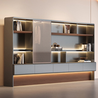 Bureau de direction en bois de luxe en forme de L, grande taille, avec une grande surface de travail et un espace de rangement pour le bureau du PDG