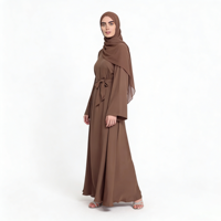 Robe Abaya de mariage musulmane, longueur cheville, faite à la main, respirante, en polyester, coupe ajustée, imprimé numérique, printemps automne, antistatique, grande taille
