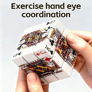 Regalos Promocionales al por Mayor, Cubo Mágico Educativo <span class=keywords><strong>3x3</strong></span> en Blanco - Product Image 3