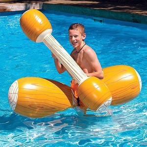Venta caliente inflable Log Joust Set para piscina de agua flotador juego Ralf colchón de agua con 4 piezas - Product Image 1