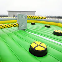 Parcours d'obstacles gonflable Meltdown Game, machine d'obstacles rotative avec matériau PVC et installation facile pour usage commercial