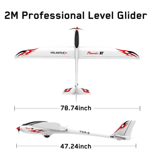 Volantex Planeur radiocommandé <span class=keywords><strong>Phoenix</strong></span> V2 avec fuselage monocoque en plastique PNP 759 - Product Image 2