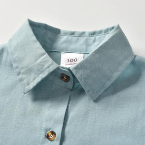 Vêtements pour enfants, chemises à manches longues pour hommes, ensembles de pantalons kaki pour bébés garçons, vente en gros - Product Image 2