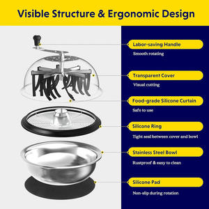 हाइड्रोपोनिक संयंत्र के लिए बुद लीफ बाउल ट्रिमर 16 इंच मुड़ स्पिन कटौती - Product Image 2