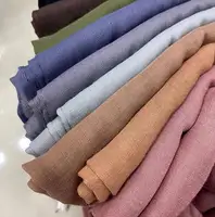 Moslim Solid Plain Katoen Voie Hijaabs Vierkante Sjaal Sjaals Islamitische Hoofddeksels Wraps Sjaals Groothandel Hoge Kwaliteit 70 Kleuren